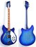 Rickenbacker 360/6 VP, Blueburst: Full Instrument - Front