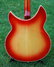 Nov 1962 Rickenbacker 375/6 O.S., Fireglo: Body - Rear