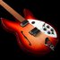 Rickenbacker 330/6 f hole, Fireglo: Free image