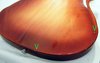 May 1971 Rickenbacker 450/12 , Fireglo: Body - Rear