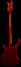 Rickenbacker 4003/4 , Ruby: Full Instrument - Rear