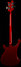 Rickenbacker 4003/4 , Ruby: Full Instrument - Rear