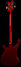 Rickenbacker 4003/4 , Ruby: Full Instrument - Rear