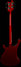 Rickenbacker 4003/4 , Ruby: Full Instrument - Rear