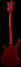 Rickenbacker 4003/4 , Ruby: Full Instrument - Rear