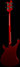 Rickenbacker 4003/4 , Ruby: Full Instrument - Rear