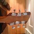 Rickenbacker 450/6 Refin, Black: Headstock - Rear