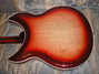 Jan 2014 Rickenbacker 381/6 V69, Fireglo: Body - Rear