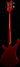 Rickenbacker 4003/4 , Ruby: Full Instrument - Rear