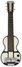 Rickenbacker B Post War/6 LapSteel, Black: Full Instrument - Front