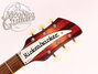 Rickenbacker 365/6 Van Ghent tuners, Fireglo: Headstock