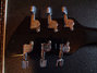 Dec 1985 Rickenbacker 320/6 , Jetglo: Headstock - Rear