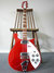 Rickenbacker 620/6 , Ruby: Full Instrument - Front