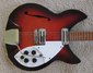 Rickenbacker 1997/6 RoMo, Red Burst: Body - Front