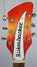 Rickenbacker 625/6 Mod, Fireglo: Headstock