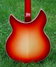 Apr 2015 Rickenbacker 1993/12 Plus, Fireglo: Body - Rear