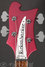 Rickenbacker 4003/4 , Metallic Plumglo: Headstock
