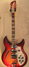 Rickenbacker 381/6 Mod, Fireglo: Full Instrument - Front