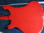 Rickenbacker 4001/5 Conversion, Red: Body - Rear