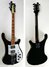 Rickenbacker 481/6 Slant Fret, Jetglo: Full Instrument - Rear