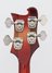 Rickenbacker 4001/4 Mod, Fireglo: Headstock - Rear