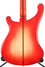 Jul 1974 Rickenbacker 4001/4 Mod, Fireglo: Body - Rear