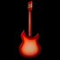 Rickenbacker 330/6 , Fireglo: Full Instrument - Rear