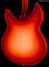 Nov 2015 Rickenbacker 330/6 , Fireglo: Body - Rear