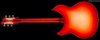 Rickenbacker 330/6 , Fireglo: Full Instrument - Rear