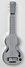 Rickenbacker NS 100/6 LapSteel, Silver: Full Instrument - Front