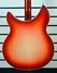 Aug 2015 Rickenbacker 360/12 C63, Fireglo: Body - Rear