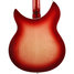 May 1995 Rickenbacker 360/12 V64, Fireglo: Body - Rear