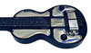 Rickenbacker B/6 LapSteel, Black: Body - Front