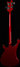 Rickenbacker 4003/4 , Ruby: Full Instrument - Rear
