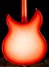 Aug 2015 Rickenbacker 330/12 , Fireglo: Body - Rear