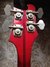 Rickenbacker 4001/4 , Burgundy: Headstock - Rear