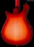 May 2016 Rickenbacker 620/6 , Fireglo: Body - Rear