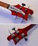 Rickenbacker 4001/4 , Burgundy: Headstock - Rear