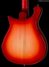 May 2016 Rickenbacker 620/6 , Fireglo: Body - Rear