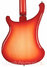 Jan 2016 Rickenbacker 4003/4 , Fireglo: Body - Rear