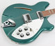 May 2004 Rickenbacker 360/6 , Turquoise: Body - Rear