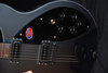 Rickenbacker 360/6 Noir, Matte Black: Close up - Free2
