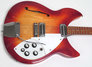 Rickenbacker 335/6 S, Fireglo: Close up - Free2