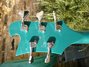 Rickenbacker 4003/5 S, Turquoise: Headstock - Rear