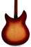 Nov 1991 Rickenbacker 1997/6 f hole, Fireglo: Body - Rear