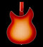Jul 2015 Rickenbacker 1993/12 Plus, Fireglo: Body - Rear