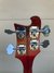 Rickenbacker 4001/4 Mod, Fireglo: Headstock - Rear