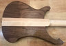 Apr 2017 Rickenbacker 4003/4 , Natural Walnut: Body - Rear