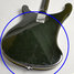Oct 1976 Rickenbacker 481/6 Mod, Jetglo: Body - Rear