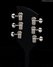 Rickenbacker 350/6 V63, Jetglo: Headstock - Rear